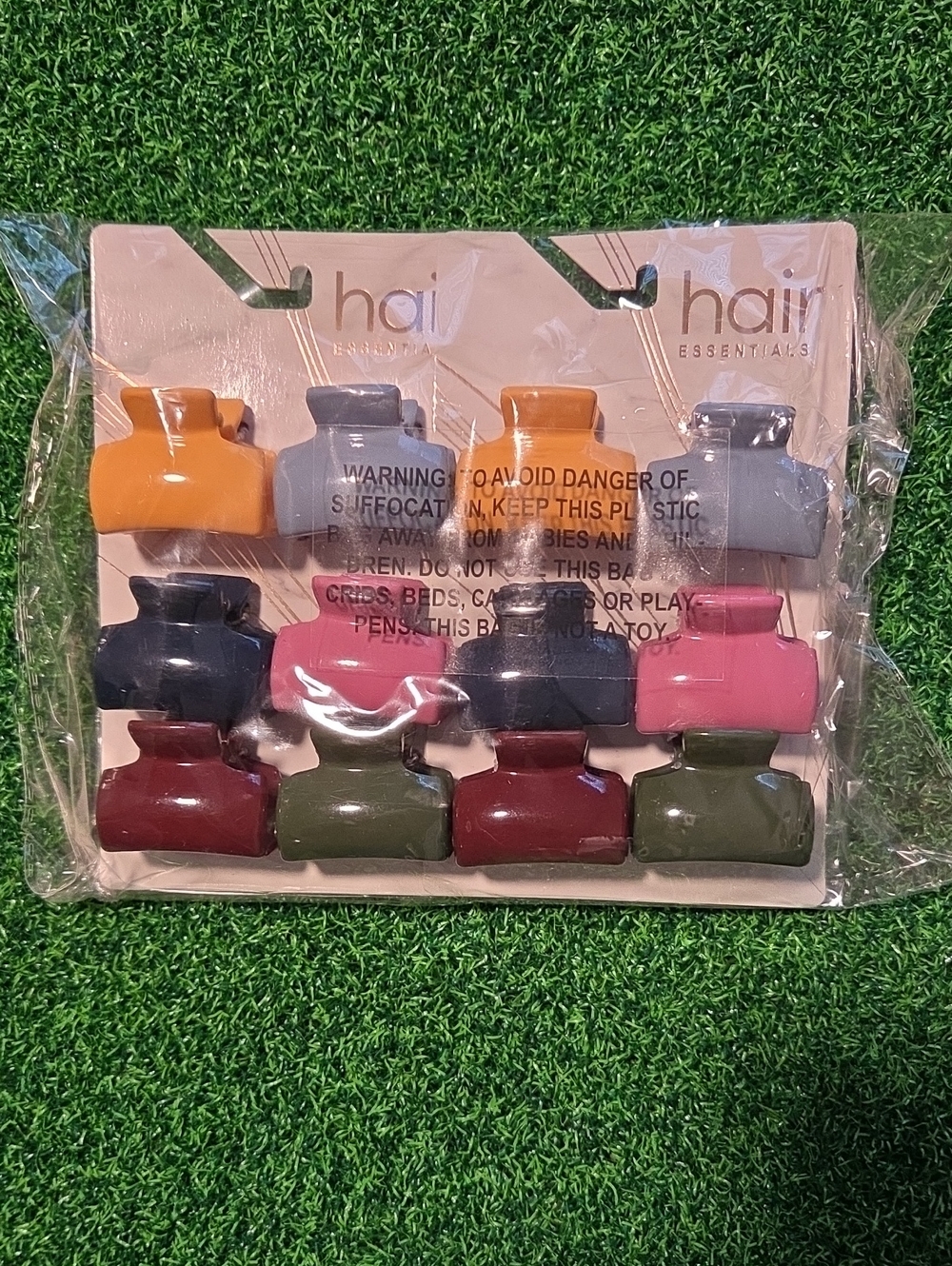 Hair Essentials Matte Mini Claw Clip Set - Multicolor
